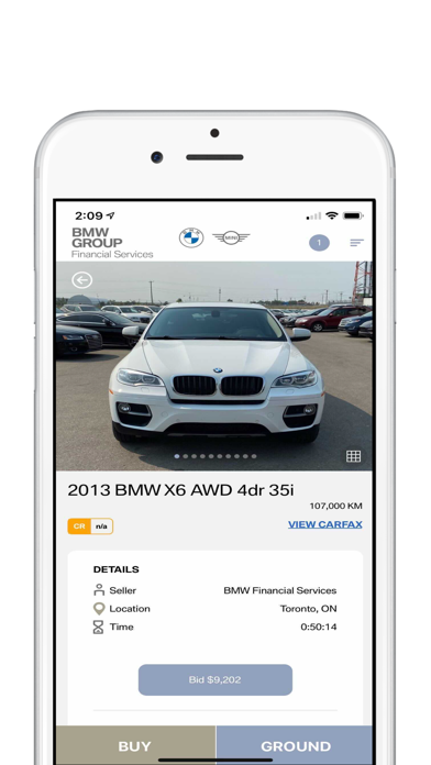 BMWFS Auction Direct Screenshot