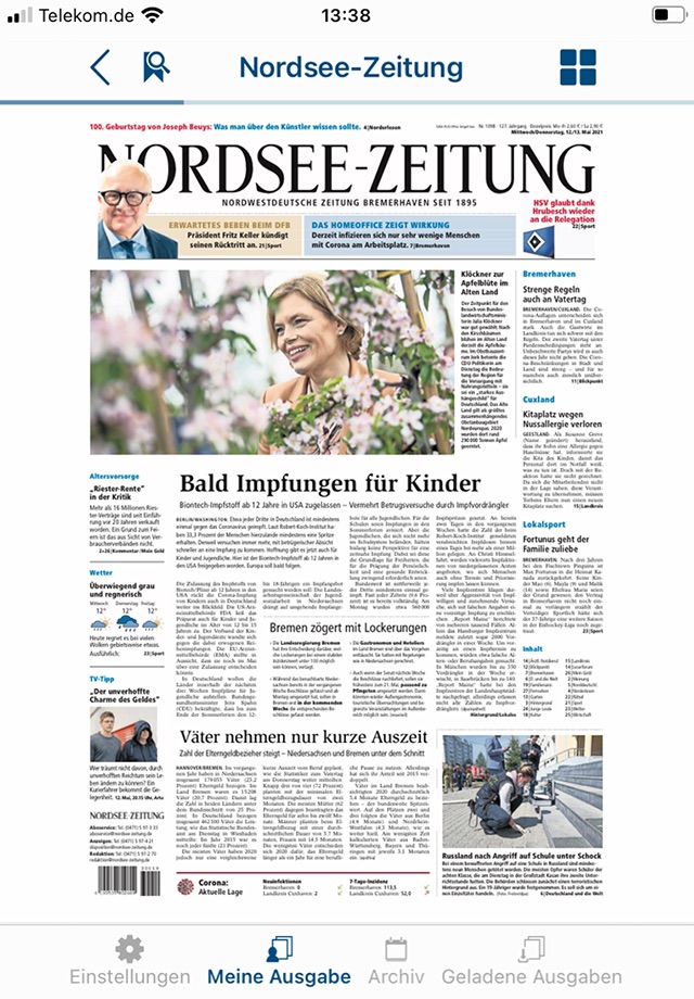 NORDSEE-ZEITUNG screenshot 2