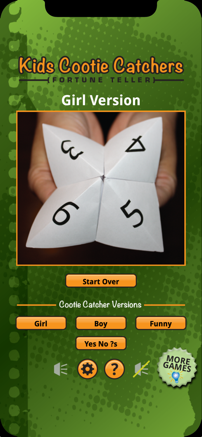 Cootie Catcher Fortune Teller