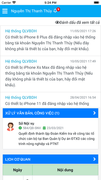 QLVBĐH Bình Thuận Screenshot