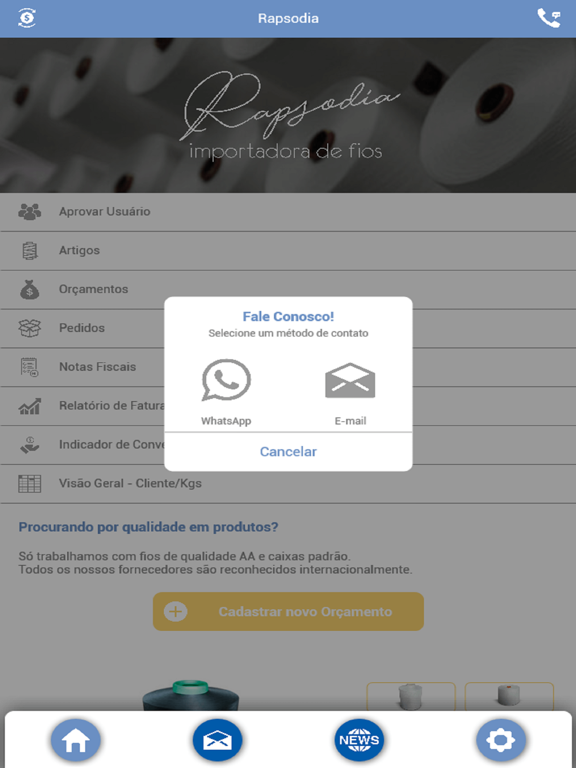 Rapsodia iPad screenshot 8 - News app