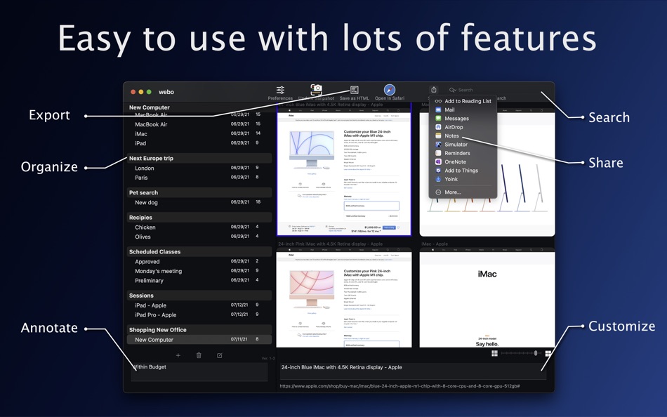 #4. weboApp (macOS) โดย: Alan Gorinstein