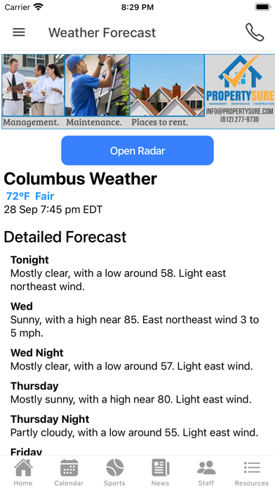 Columbus North Athletics Screenshot