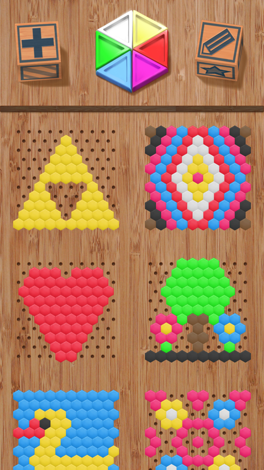 #1. Hexagonal Mosaic (iOS) 由: Dmytro Denys