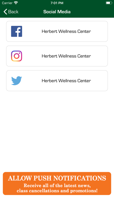 UM Wellness Screenshot