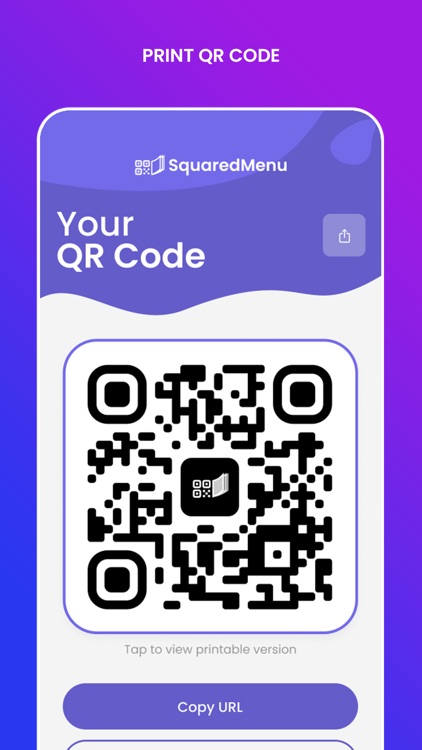 Squared QR Menu Creator