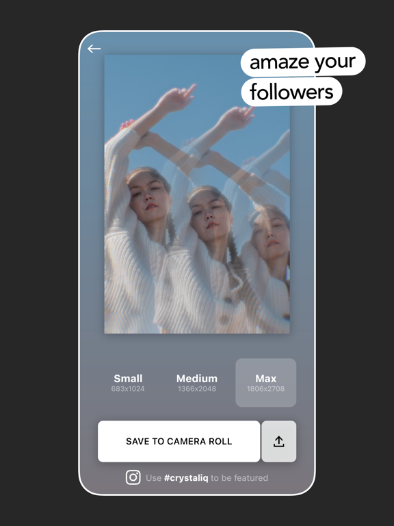 Crystaliq: Prism Photo Editor iPad screenshot 8 - Photo & Video app