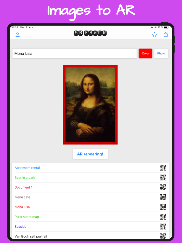 AR Frame - 3D photo to AR