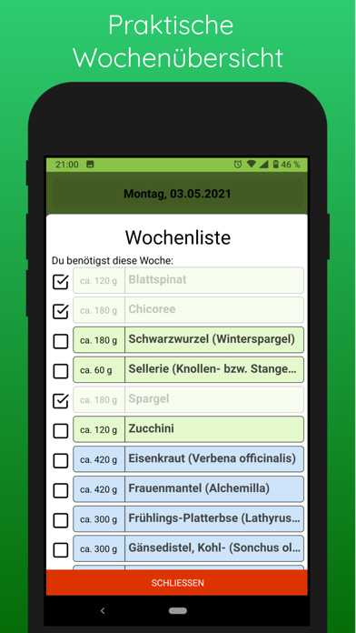 Mein Futterplan Screenshot
