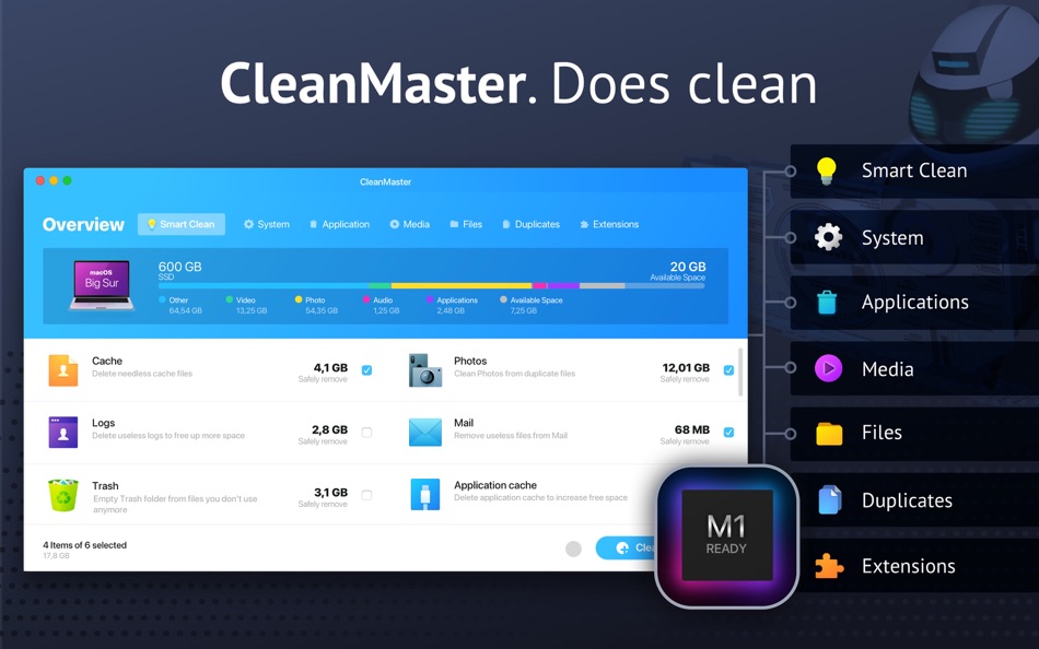 CleanMaster: Remove Junk Files - 2.2.0 - (macOS)