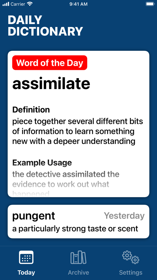 Daily Dictionary - 3.1 - (iOS)