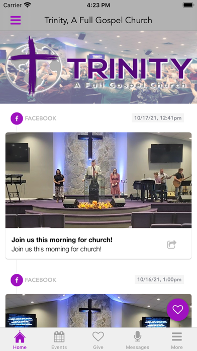 Trinity, A Full Gospel Church Screenshot