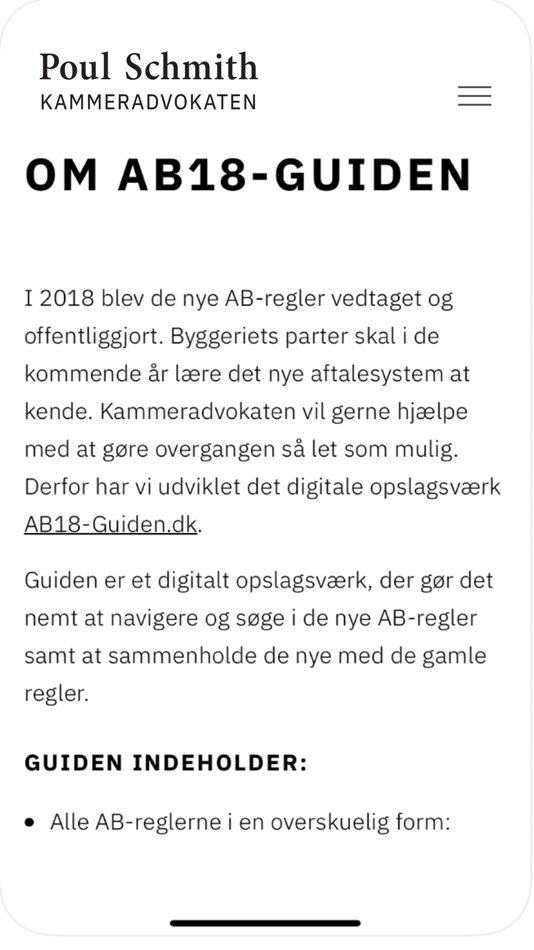 #5. AB18-Guiden (iOS) 由: Kammeradvokaten/Advokatfirmaet Poul Schmith