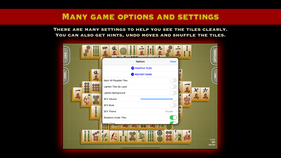 #5. Mah Jongg Tiles Solitaire (iOS) By: CleverMedia, Inc.