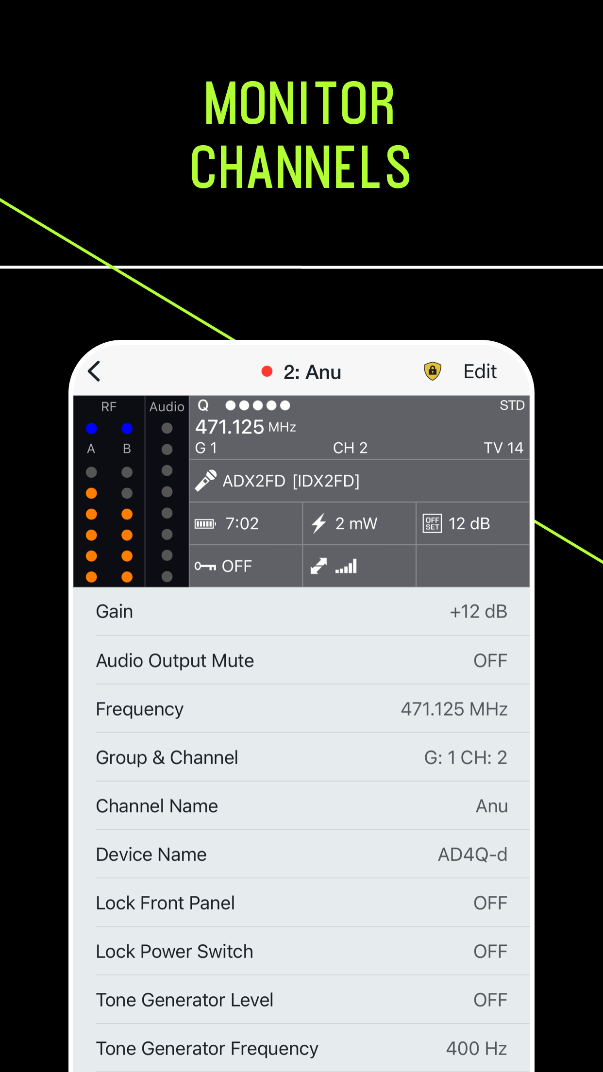 ShurePlus Channels