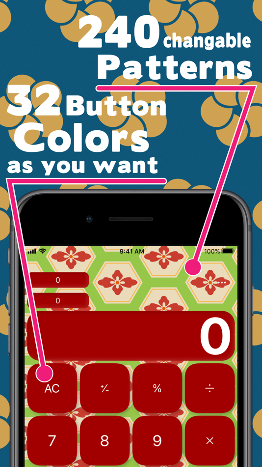 #2. Patterns Calc Pro -Calculator- (iOS) Bởi: Hikaru Satomi
