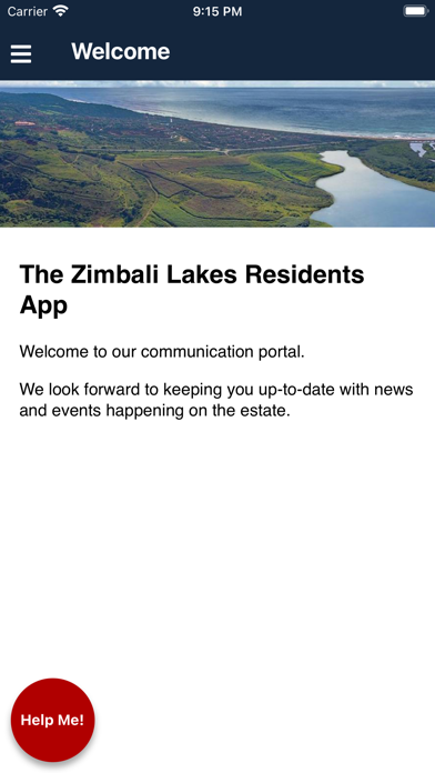 Zimbali Lakes Resident's App Screenshot