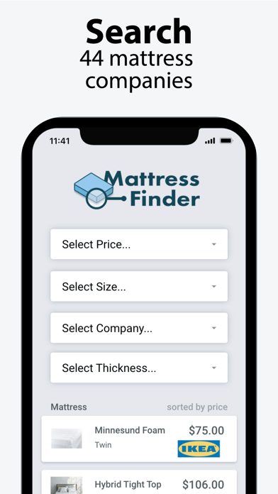 Mattress Finder Screenshot