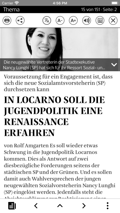 Tessinerzeitung Screenshot