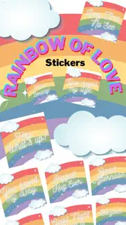 rainbow of love stickers iphone screenshot 1