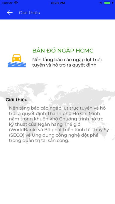 Bản đồ ngập HCMC Screenshot