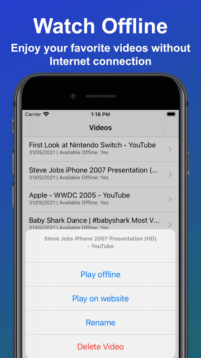 Video Browser - Offline Videos