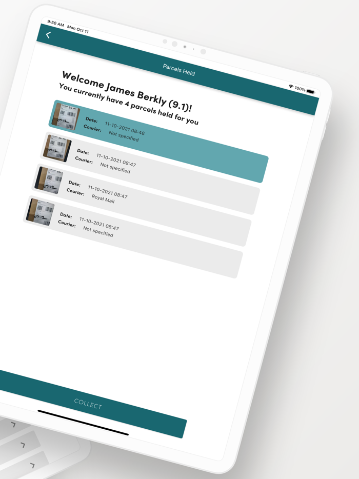 Parcel Tracker - Kiosk