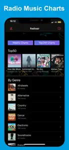 Radioair - Radio Music Charts screenshot #1 for iPhone