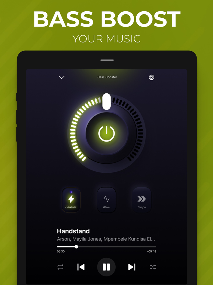 Bass Booster Volume Power Amp