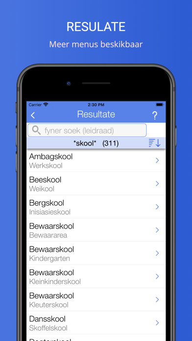 Blokkiesraaisel Woordeboek Screenshot