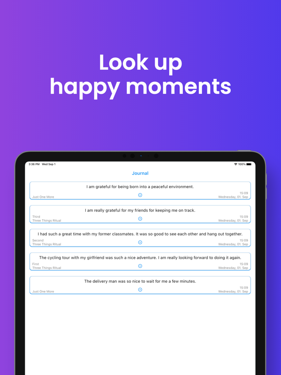Screenshot #6 pour Earnest Gratitude Journal
