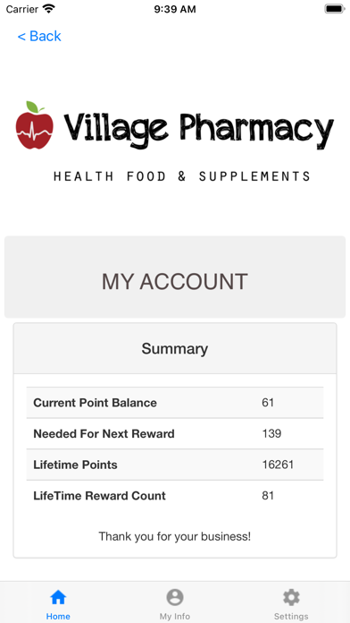 Village Pharmacy Rewards Screenshot