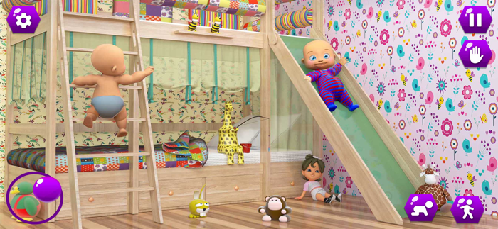 Twin Baby Life Simulator 3D