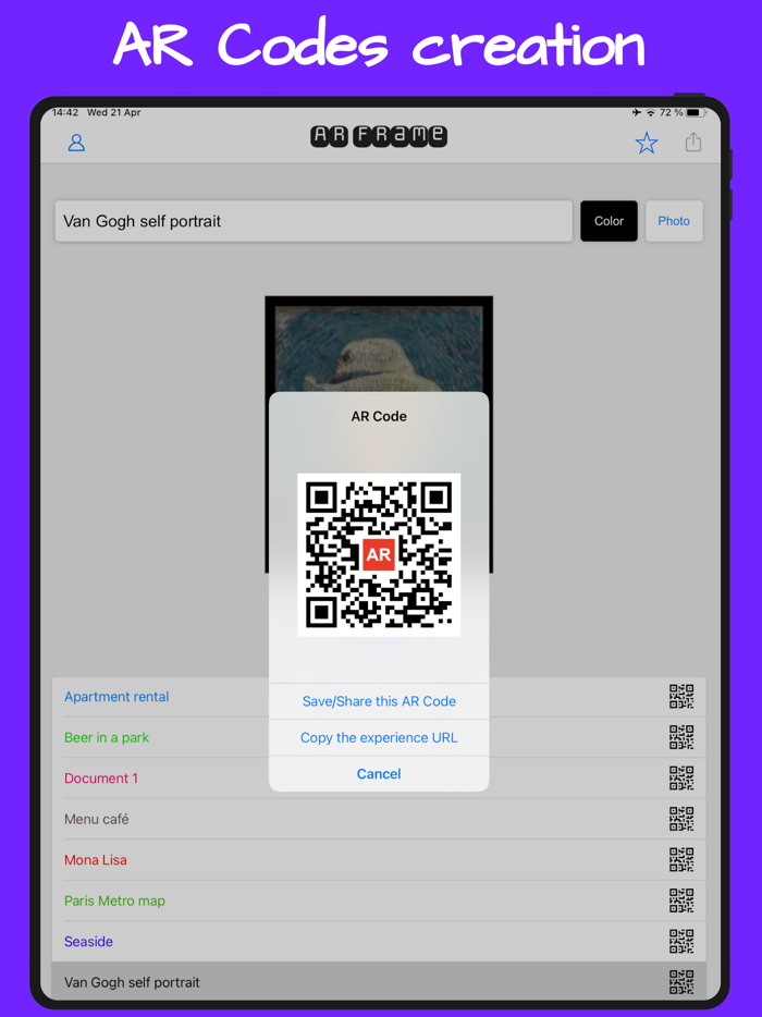 AR Frame - 3D photo to AR