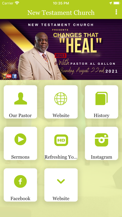 New Testament Church App Screenshot