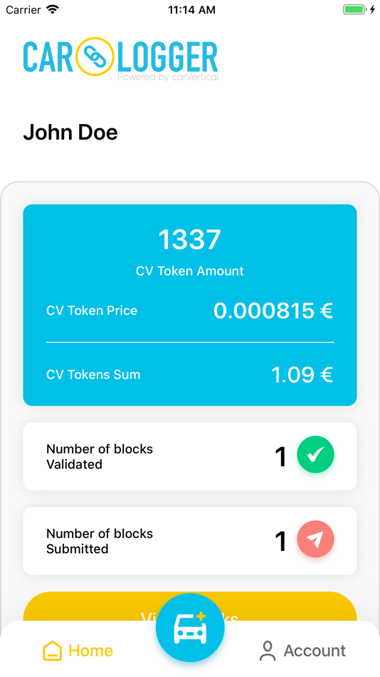#1. carLogger: reward for car data (iOS) Podle: carVertical OU