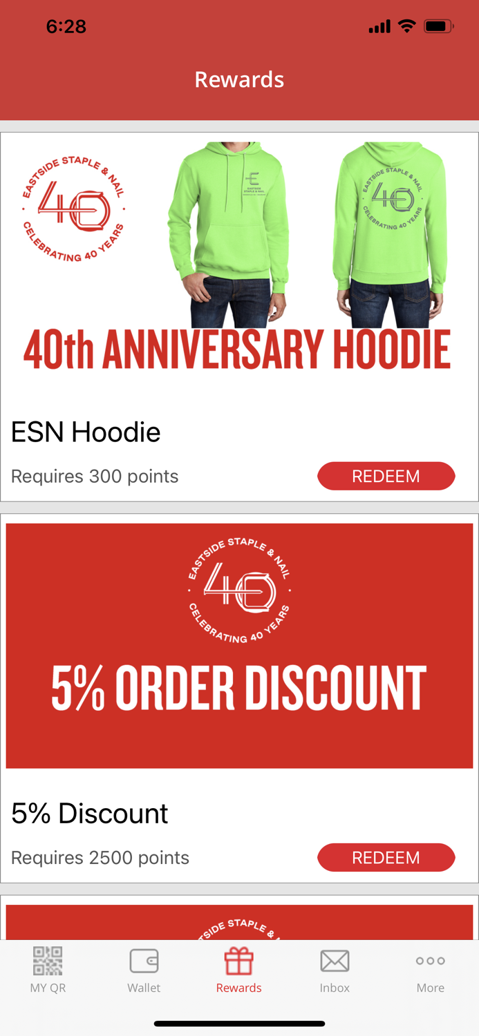 Eastside Staple and Nail Rewards