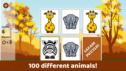 Screenshot #1 pour Memory match animals game kids