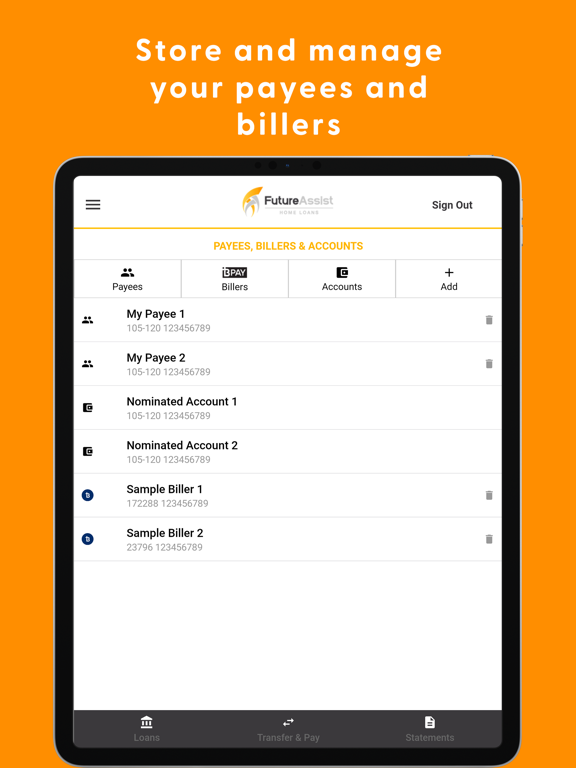 Future Assist Mobile Access iPad screenshot
