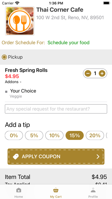 Thai Corner Cafe Screenshot