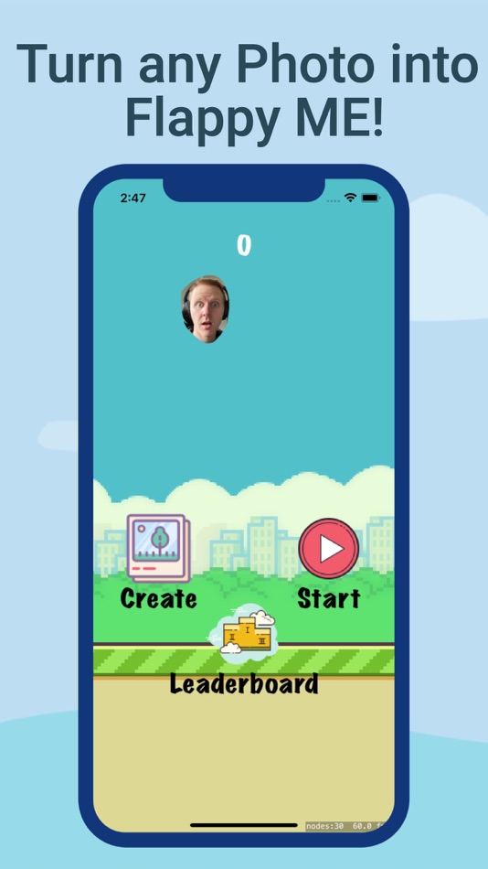 #1. Flappy Me - Custom Adventure (iOS) By: Jacob Holman