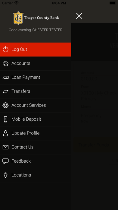 Thayer County Bank Screenshot