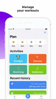 plan-trainings and activities iphone screenshot 1