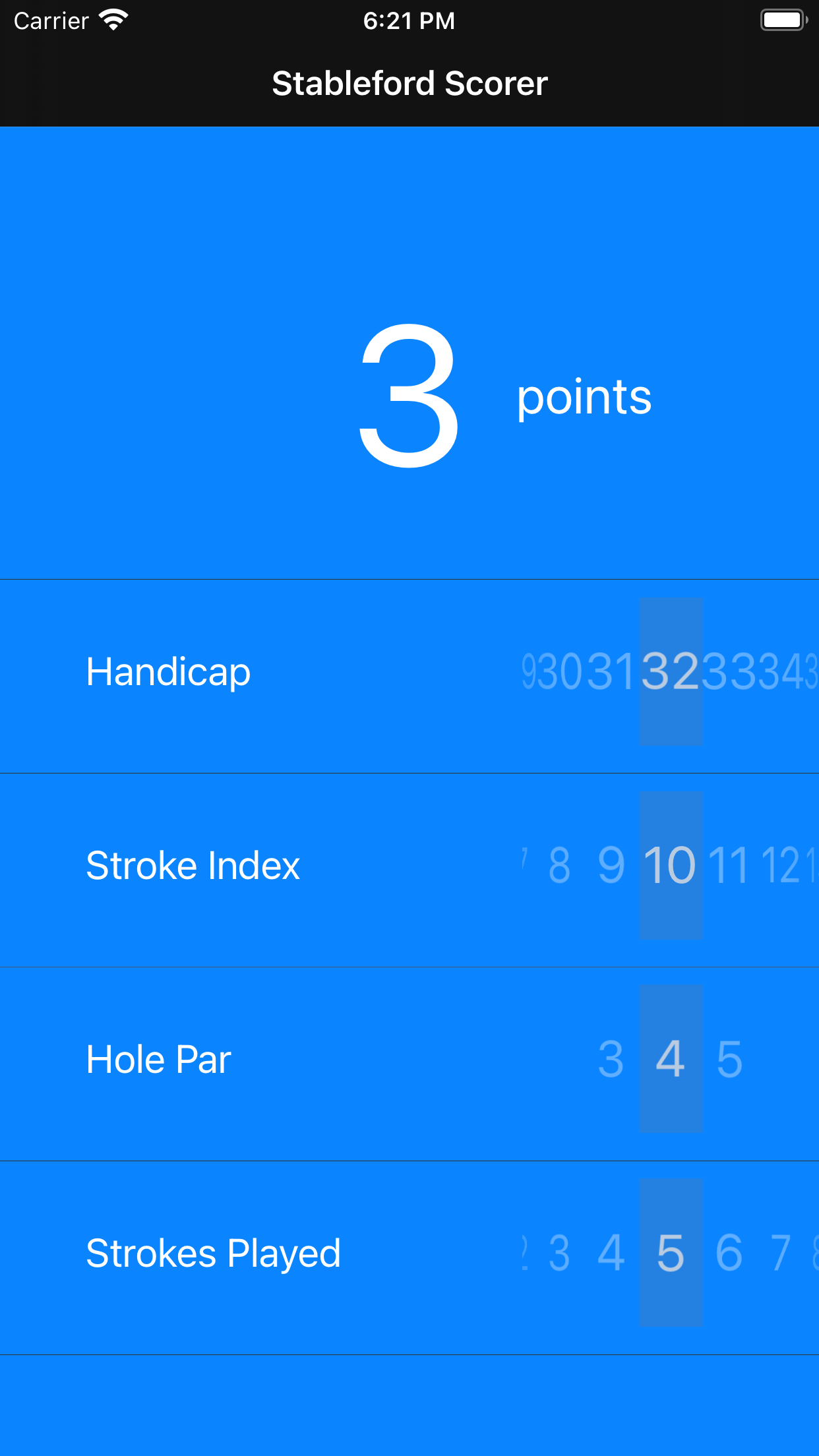 Stableford Scorer