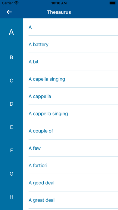 Advance English Dictionary Screenshot