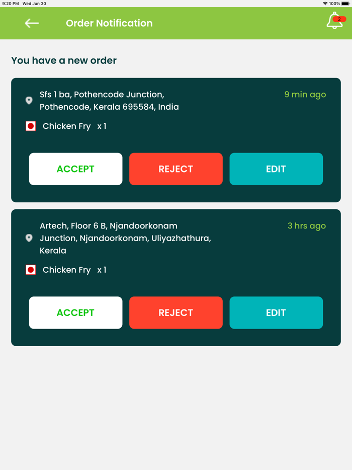 KE Restaurant Dashboard