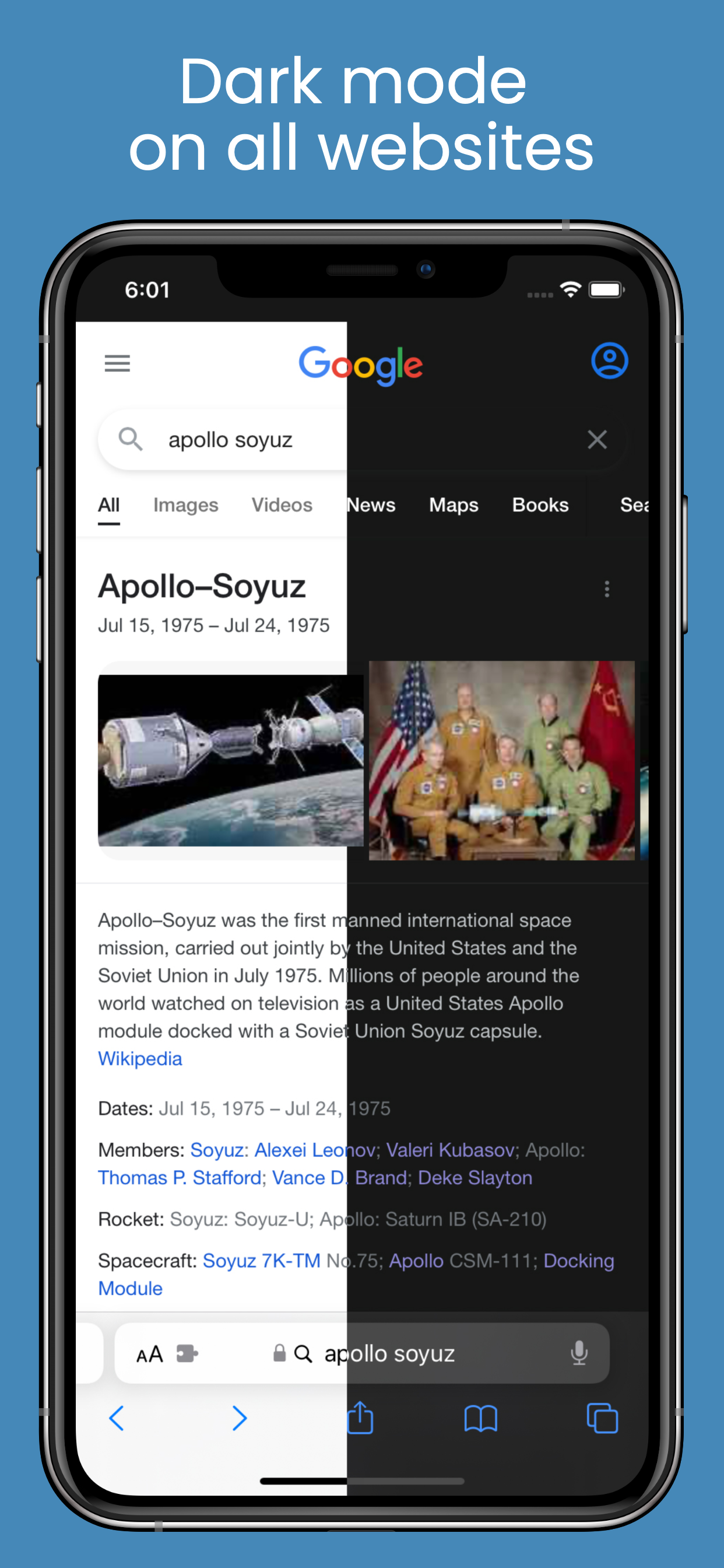 Nitefall: Browser dark mode