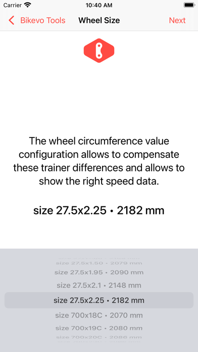 Bikevo Tools Screenshot