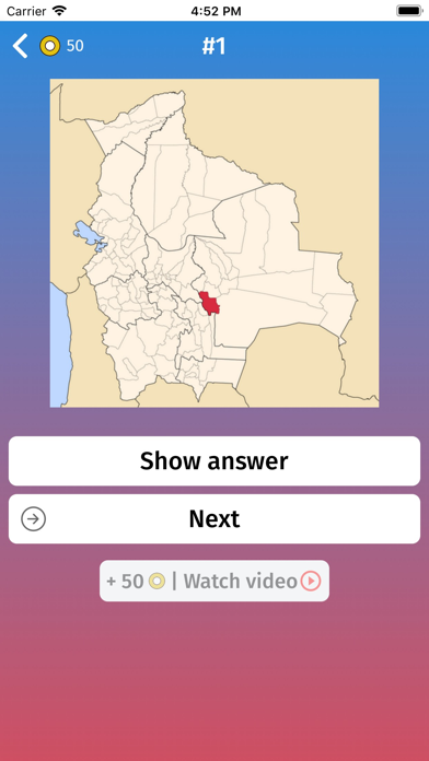 Bolivia: Provinces Map Quiz Screenshot