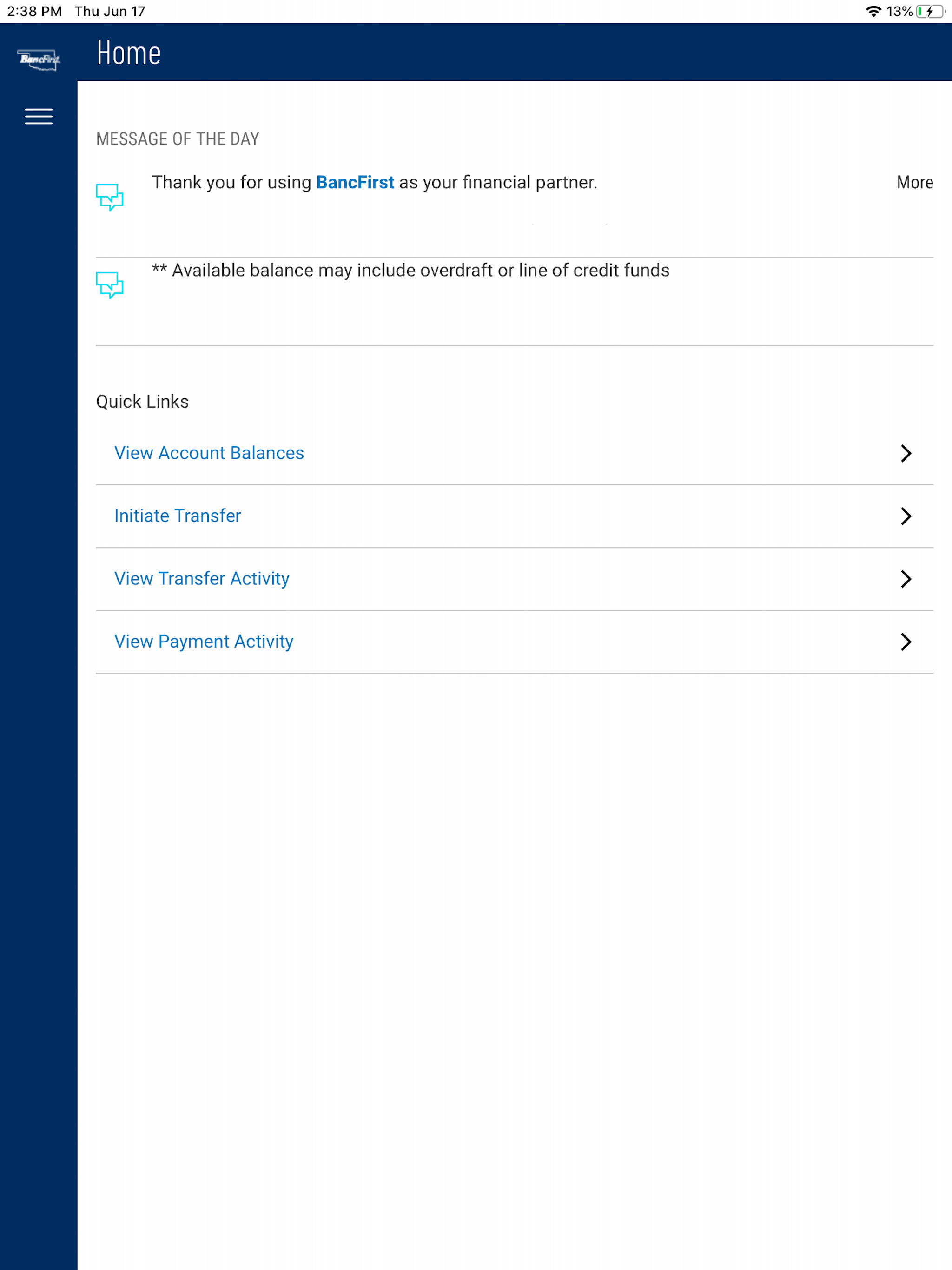 BancFirst Business Mobile screenshot 7